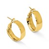 Black Bow Jewelry 6mm Polished Omega Back Round Hoop Earrings in 10k Yellow Gold, 18mm - 3 of 4