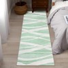 Machine Washable 9x12 Area Rug Foldable Stain Resistant Low Pile Wave Distressed Design Indoor Carpet for Bedroom Office Kids Room - 4 of 4