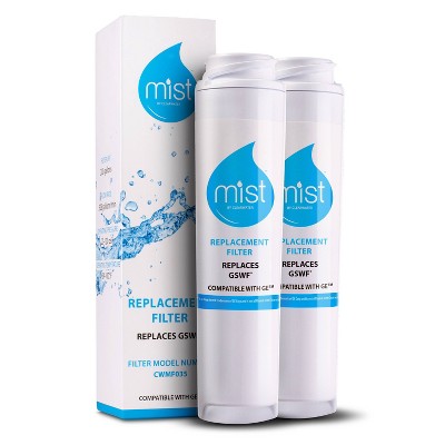 Mist GSWF Compatible with GE GSWFDS, 100749-C,100810/a Refrigerator Water Filter (2pk)