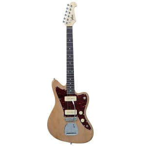 Monoprice Offset OS40 DLX Plus Alder Electric Guitar with Gig Bag - Natural, Alder Body, Soapbar Pickups, Maple Neck - Indio Series - 1 of 4