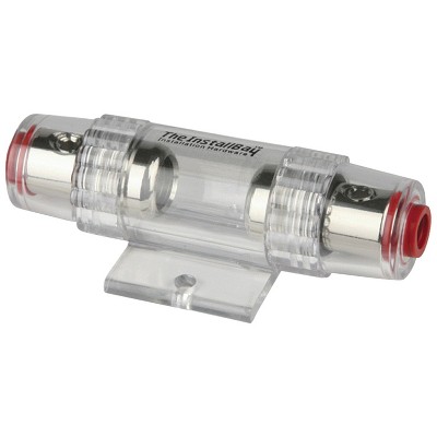 Install Bay® Nickel AGU 4- to 8-Gauge Fuse Holder in Silver