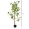 NicBex Artificial Tree Faux Decorative Plants 6FT Artificial Bamboo Tree, Room Decor for  Living Room, Foyer - 3 of 4