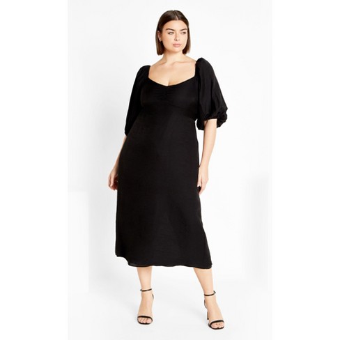 Women's Plus Size Blake Dress - black | CITY CHIC - image 1 of 4