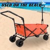 Anybear Customized Color Utility Garden Cart Folding 230lbs - 3 of 4