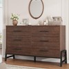 6 Dresser for Bedroom, 52" Wide Drawer with Large Storage Space, Freestanding Wooden Closet Storage Dresser Chest for Living Room, Bedroom, Entryway - 4 of 4
