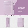 Sapphtopaz 3pcs Hardshell Luggage Sets ABS Suitcase Hardside Luggage Carry On Suitcase, Spinner Wheels, TSA Lock (20" 24" 28") - 2 of 4