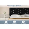Velvet Bed Frame, Upholstered Platform Bed with Button Tufted Headboard & Under-Bed Storage Space, Sturdy Wooden Slats Support, No Box Spring Needed - 4 of 4