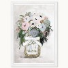 Wynwood Studio 15"x21" Anemone Mason Jar Wall Art White Frame: Modern Botanical Canvas, Wood Composite Frame, Vertical Layout - 3 of 3
