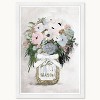 Wynwood Studio 15"x21" Anemone Mason Jar Wall Art White Frame: Modern Botanical Canvas, Wood Composite Frame, Vertical Layout - image 3 of 3