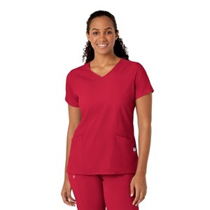 Wink W123 Women's Y-Neck Wrap Scrub Top - 1 of 4