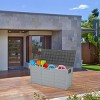 75gal 260L Outdoor Garden Plastic Storage Deck Box Chest Tools Cushions Toys Lockable Seat - 3 of 4