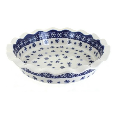 Blue Rose Polish Pottery Z159 Manufaktura Pie Plate