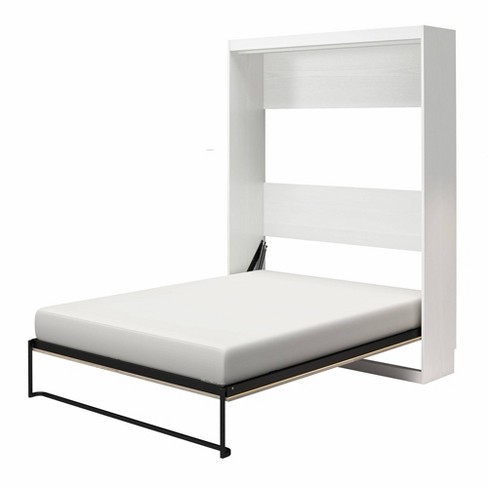 Full Pinnacle Wall Bed White/gray Oak - Signature Sleep: Space-saving ...