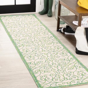 JONATHAN Y Madrid Vintage Filigree Textured Weave Indoor/Outdoor Area Rug - 1 of 4