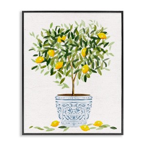 Stupell Industries Lemon Tree Detailed Planter Framed Giclee Art - 1 of 4
