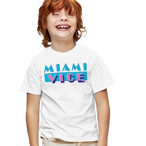 Boys' Short Sleeve Miami Vice Logo T-Shirt - 1 of 4