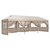 YOOCOZZ 10x30 Oxford Fabric Heavy-Duty Pop-Up Canopy with Sidewalls with Wheeled Bag - 3 of 4
