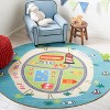 Kids Playhouse KPH202 Power Loomed Machine Washable Slip Resistant Rugs - Safavieh Kids - 2 of 3