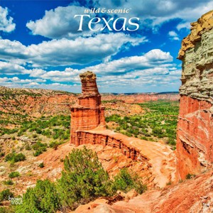 BrownTrout Texas Wild and Scenic 2026 12"x24" Hanging Square Wall Calendar Plastic-Free - 1 of 4