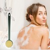 Unique Bargains Skin Exfoliating PP Back Scrubber with Long Handle Bath Brush 1 Pc - 2 of 4