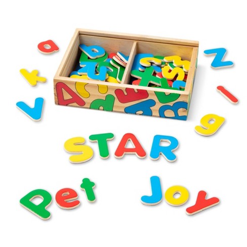 Melissa & Doug Magnetic Wooden Alphabet