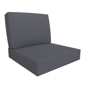 Covers&All Outdoor Seat / Back Cushions, Durable Cover Rite Fabric, 24 in L x 24 in W x 5 in Thick - 1 of 4