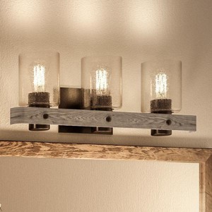 Urban Ambiance Luxury Modern Farmhouse Bath Fixture,  8-1/2"H x 24"W,  Charcoal Finish, UHP2484 - 1 of 4