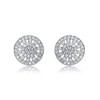 Elegant round cubic zirconia earrings with a timeles classic design, perfect for any occasion - 3 of 3