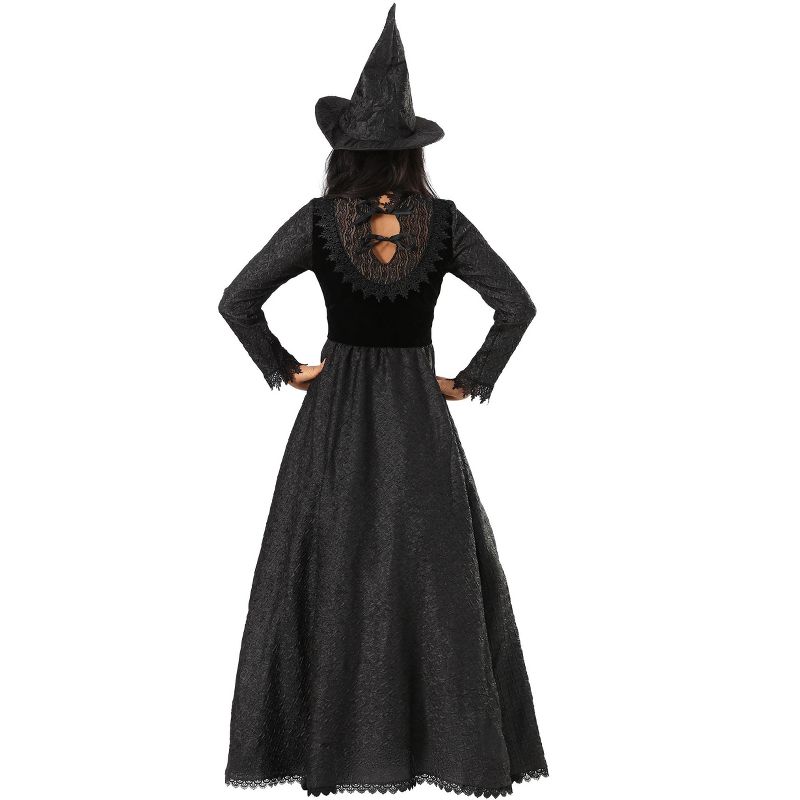 HalloweenCostumes.com Women's Deluxe Dark Witch Costume, 4 of 5