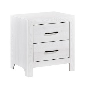 NicBex 2 Drawer Dresser for Bedroom,Modern Style Drawers with Black Handle,Dressers for Kids Room,Living Room,Entry and Hallway,White - 1 of 4
