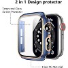 Worryfree Gadgets Bumper Case with Screen Protector for Apple Watch 38mm, White/Silver - 2 of 4