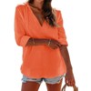 Imily Bela Women's Long Sleeve Beach Sun Protection Top V-Neck Tie Pocket Hoodie - 2 of 4