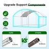 XBRIGH Large Metal Chicken Coop Walk-in Poultry Cage Chicken Run Pen Duck House with Waterproof and Anti-Ultraviolet for Outdoor Farm Use Spire Roof - 2 of 4