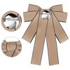 Elerevyo Women's Wedding Party Ribbon Brooch Pin Bow Tie - 3 of 4