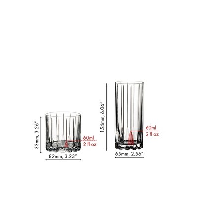 Riedel 8-Piece Clear Glass Rocks and Highball Set