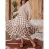 Women's Unmatched Plaid Ruffle Midi Skirt - Blu Pepper - 2 of 3