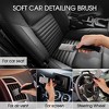 Aoibox 3-Piece Car Interior Detailing Kit with Soft Brush & Dual Head Design for Auto, Truck, SUV, RV Cleaning - Dust & Detail Brush Set - 4 of 4