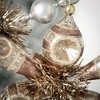 11"H and 10.5"H Sullivans Vintage Snowflake Ornament - Set of 2  Gold Christmas Ornaments - 2 of 2