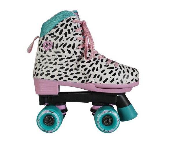 Circle Society Kids Adjustable Skates - Retro Leopard 3-7