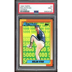Nolan Ryan Card 1990 Topps #4 PSA 9 - 1 of 2