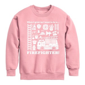 Boys' - Disney - Firefighter Graphic Long Sleeve Fleece Sweatshirt - 1 of 3