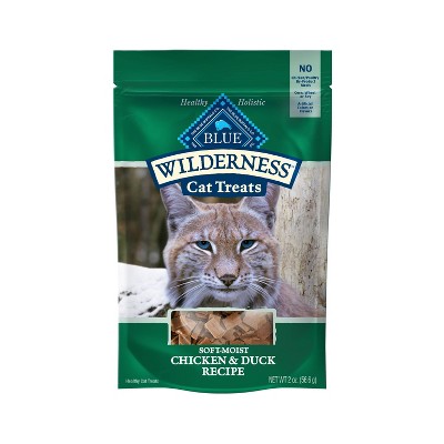Blue Buffalo Wilderness Grain Free Chicken & Duck Recipe Crunchy Cat Treats - 2oz