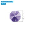 Unique Bargains Hanging Ornament DIY Craft Prisms 2 Holes Octagon Suncatchers 0.55" 100 Pcs - 2 of 4