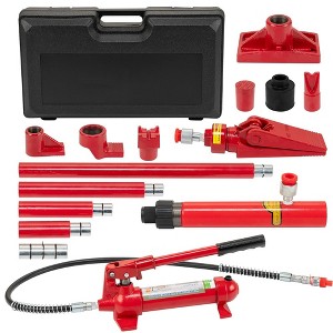 Porta Power Hydraulic Jack Kit, Hydraulic Multifunctional Jack with 4.6 ft/1.4 m Oil Hose, Auto Body Frame Repair Kit, Storage Case 22000 Lbs Capacity - 1 of 4