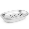 The Lakeside Collection Soap Dish Holder Stainless Steel Double Layer Draining 2pc - 3 of 4