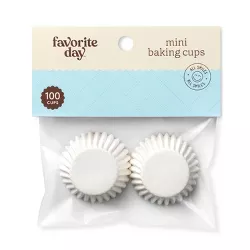 Mini White Baking Cups - 100ct - Favorite Day™