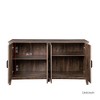 Cabinet with 4 Doors & 4 open shelve Modern Credenza, Freestanding Sideboard Storage Cabinet Entryway Floor Cabinet for Living Room Bedroom - 4 of 4