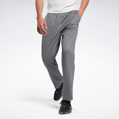 reebok men's cotton fleece straight leg pants