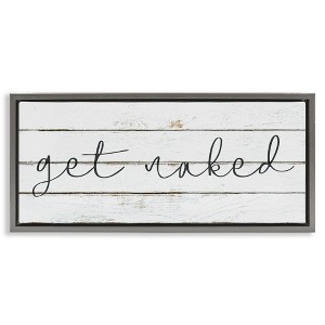 Stupell Industries Get Naked Minimal Planks, 25" x 11" - 1 of 4