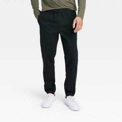 Men's Athletic Fit Chino Jogger Pants - Goodfellow & Co™ Black Xl : Target